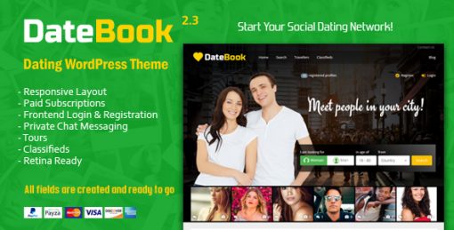 Datebook Dating Wordpress Theme